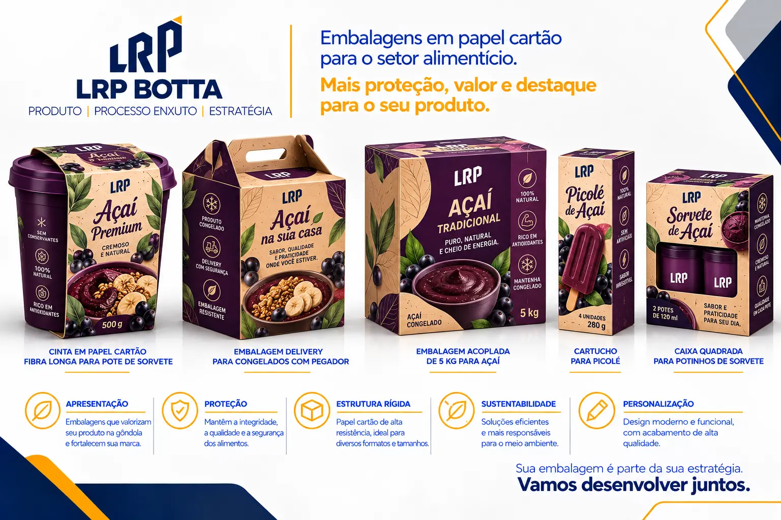 Sorvetes e Açaí — Cintas, cartuchos e caixas